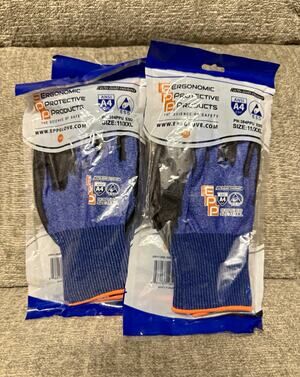 5PK Ergonomic Protective Products 384PPU ESD PU Work Gloves, Size 11/XXL